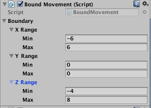 Boundary class in editor